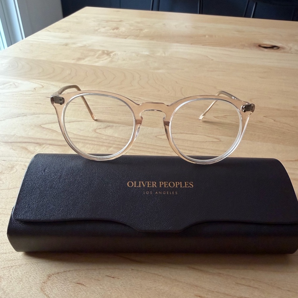 Oliver Peoples Silver Frame Eyewear